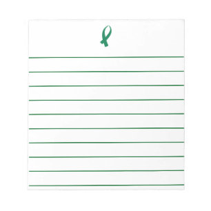 Awareness Ribbon (Green) Notepad