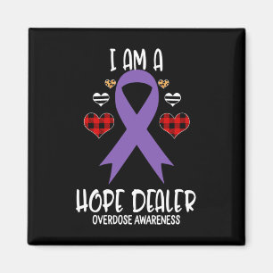 Awareness Ribbon I Am A Hope Dealer Leopard Christ Magnet