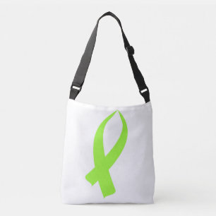 Awareness Ribbon (Lime Green) Crossbody Bag
