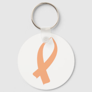 Awareness Ribbon (Peach) Keychain