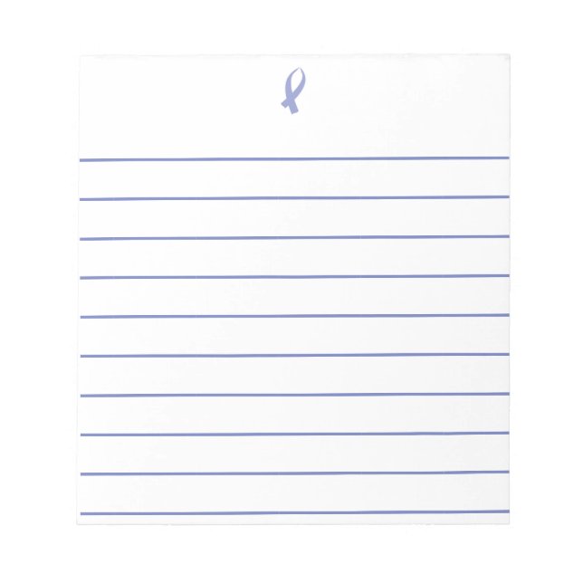 Awareness Ribbon (Periwinkle) Notepad (Front)