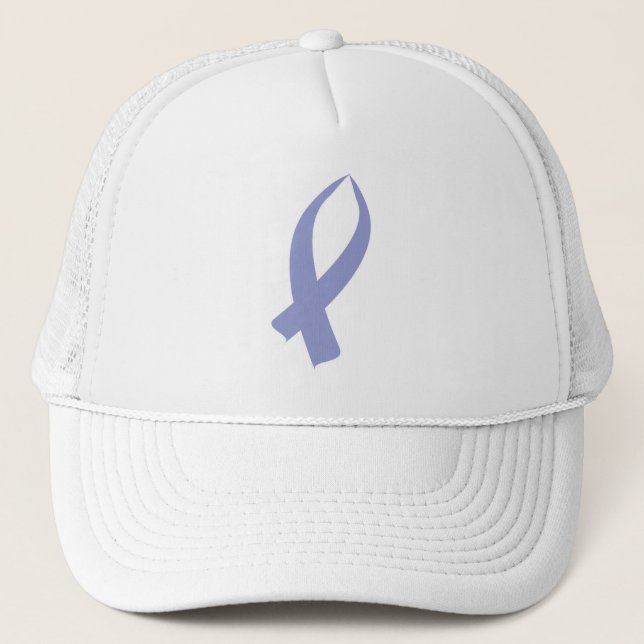 Awareness Ribbon (Periwinkle) Trucker Hat (Front)