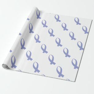 Awareness Ribbon (Periwinkle) Wrapping Paper