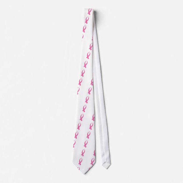 Awareness Ribbon (Pink) Tie (Front)