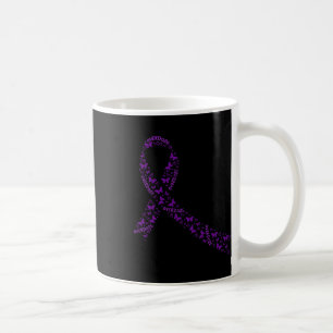 Awareness Ribbon Purple Drug Addiction Recovery  Coffee Mug