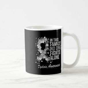 Awareness Shirt Grey Flower Ribbon Awareness Coffee Mug