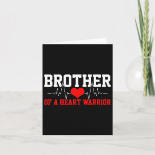 Awareness Shirt Heartbeat Warrior Brother Gift Card