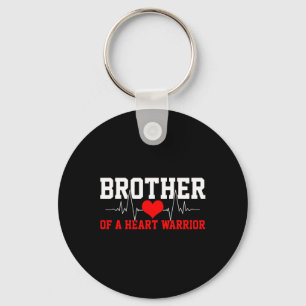 Awareness Shirt Heartbeat Warrior Brother Gift Keychain