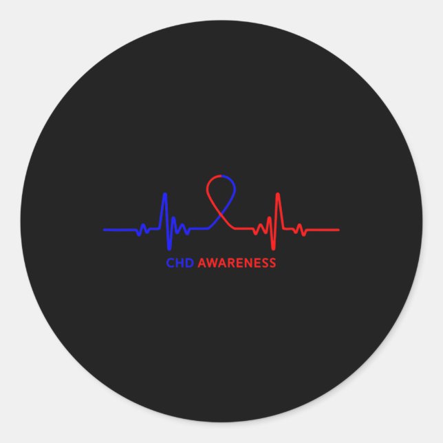 Awareness Shirts - Congenital Heart Disease Chd  Classic Round Sticker (Front)