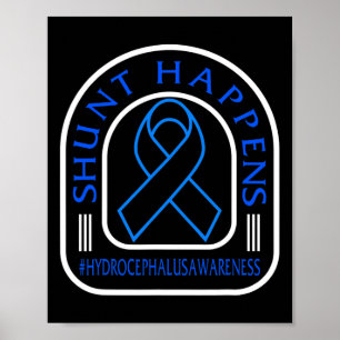 Awareness Shunt Happens Blue Ribbon Neurosurge 5  Poster