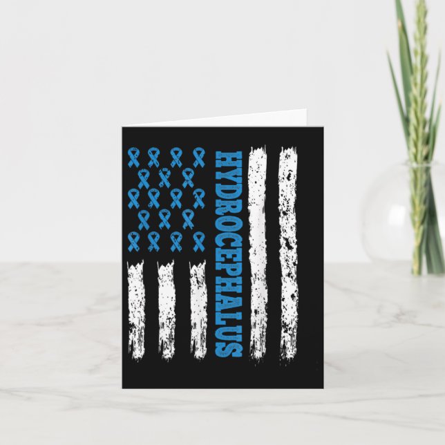 Awareness Shunt Happens Hydrocephalus Warrior 1  Card (Front)