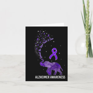 Awareness Spread The Hope Find A Cure Elephant  Card