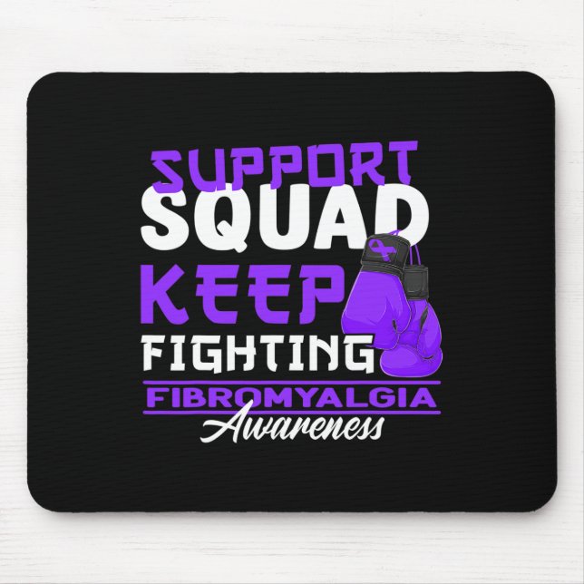 Awareness Squad I Chronic Pain Response Fibromyalg Mouse Pad (Front)