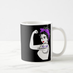 Awareness Strong Purple Ribbon Women Bandana Gift Coffee Mug