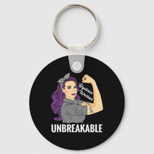 Awareness Strong Warrior Support Women Kids Gift  Keychain