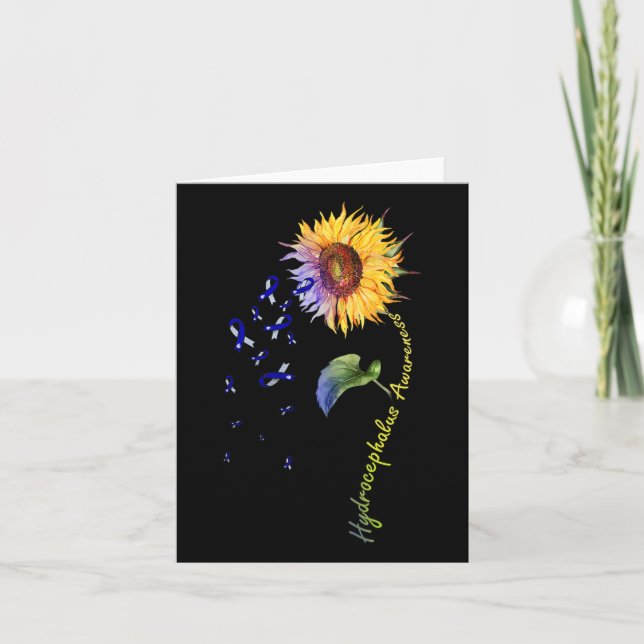 Awareness Sunflower  Card (Front)