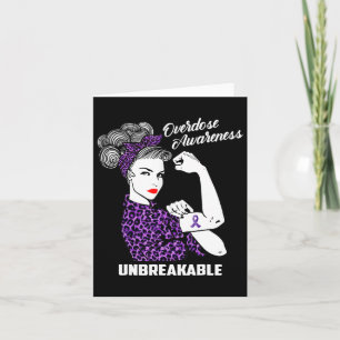 Awareness Support Fighting Women Warrior Leopard Card