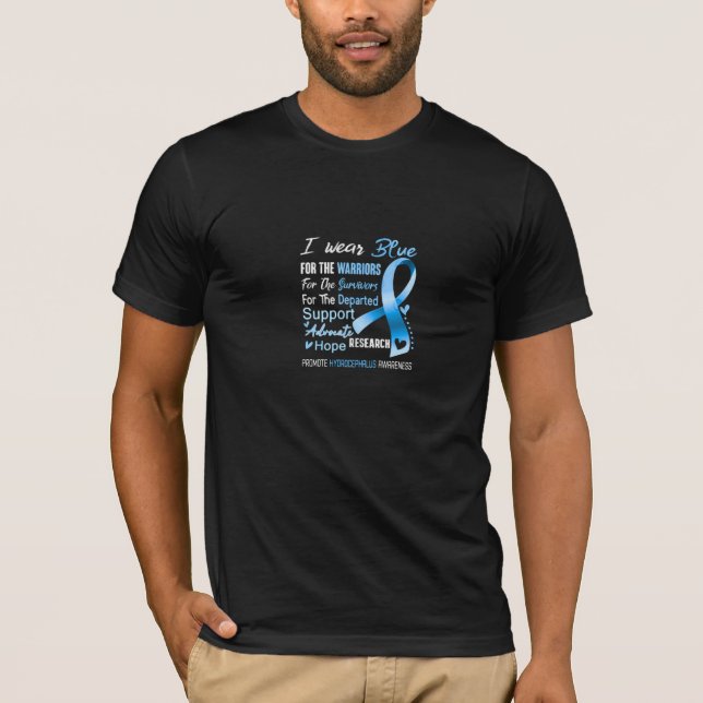 Awareness Support Hydrocephalus Warrior T-Shirt (Front)