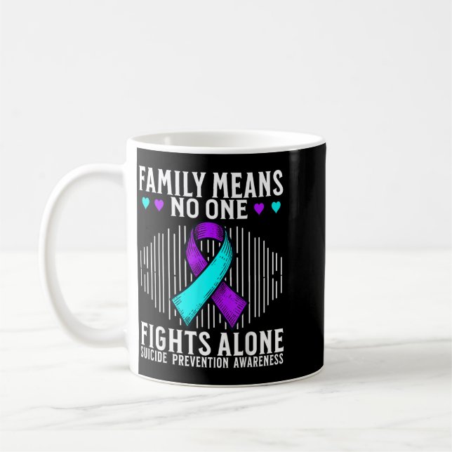 Awareness Support Prevention Awareness Month Coffee Mug (Left)