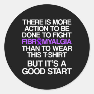 Awareness Survivor Action Warrior  Classic Round Sticker