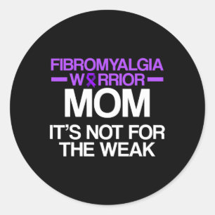 Awareness Survivor Mom Warrior 1 Classic Round Sticker