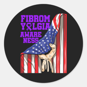 Awareness Survivor Proud Warrior 3 Classic Round Sticker