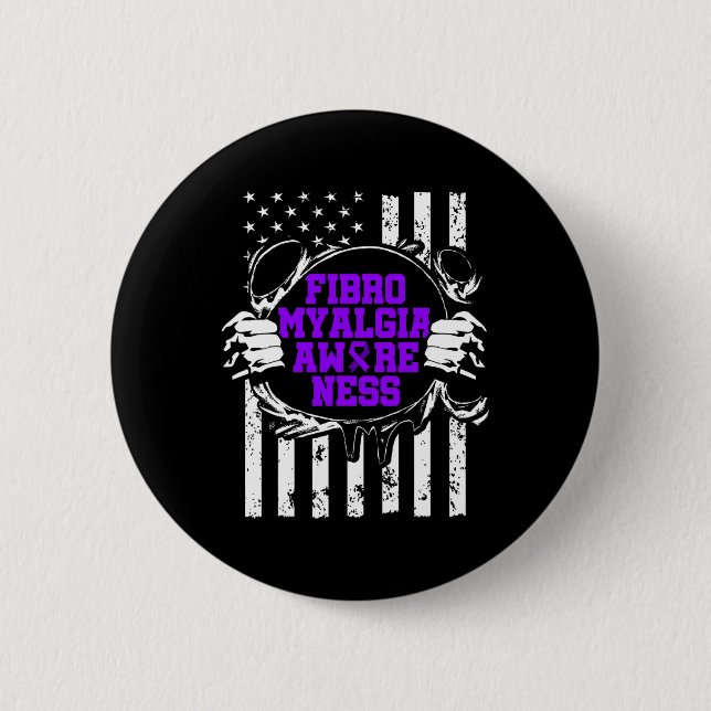 Awareness Survivor Proud Warrior 8  2 Inch Round Button (Front)