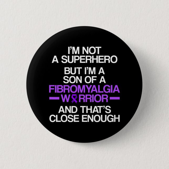 Awareness Survivor Son Warrior  2 Inch Round Button (Front)