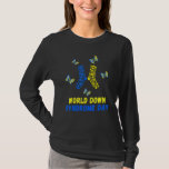 Awareness T21 Butterfly Socks T-Shirt<br><div class="desc">Awareness T21 Butterfly Socks</div>