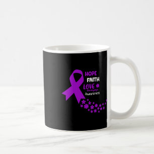 Awareness Tee Hope Faith Love Fibromyalgia Awar Coffee Mug