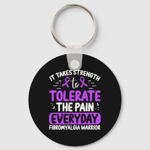 Awareness Tolerate The Pain Everyday Disease Keychain