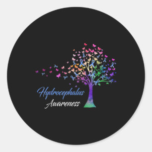 Awareness Tree Ribbon Love Hope Awareness  Classic Round Sticker
