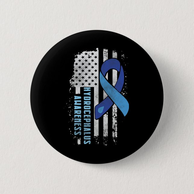 Awareness Us American Flag Gift  2 Inch Round Button (Front)