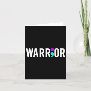 Awareness Warrior Design Gift For Mental Health Card
