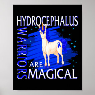 Awareness Warrior Magical Unicorn Hydrocephalu Poster
