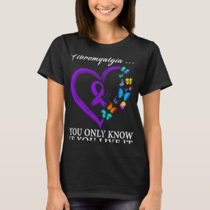 Awareness Warrior Support Purple Ribbon 3  T-Shirt