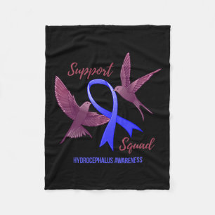 Awareness Warrior Survivor Support Squad  Fleece Blanket