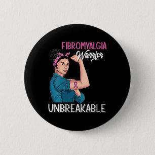 Awareness Warrior Unbreakable 2024 Gift 2 Inch Round Button