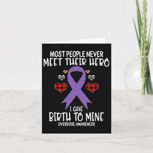 Awareness Warrior's Mom I Gave Birth To Mine Hero  Card