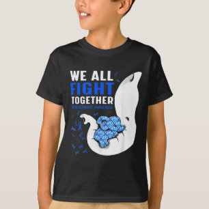 Awareness We All Fight Together Elephant  T-Shirt