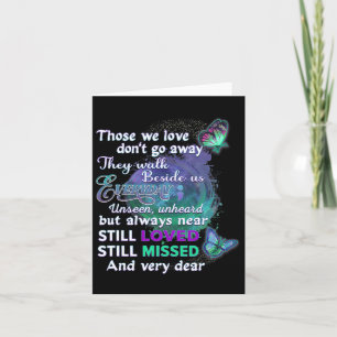 Awareness Women Those We Love Don't Go Away  Card