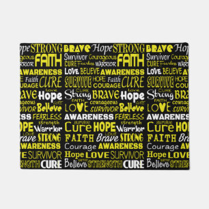 Awareness Words...Endometriosis Doormat