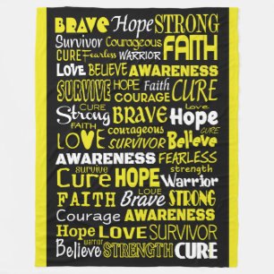 Awareness Words...Endometriosis Fleece Blanket