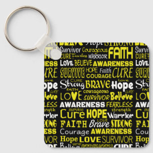 Awareness Words...Endometriosis Keychain