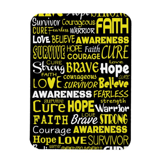 Awareness Words...Endometriosis Magnet (Vertical)