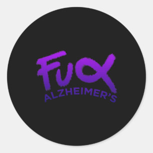 Awarness Dementia  Classic Round Sticker