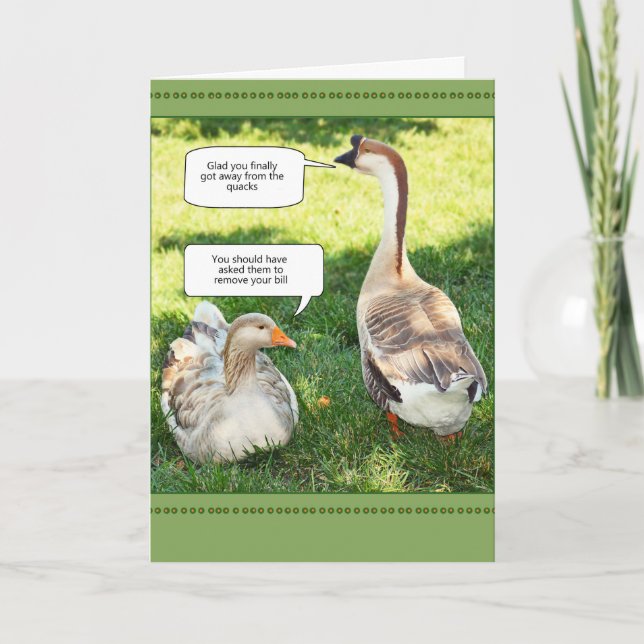 Away from the quacks card (Front)