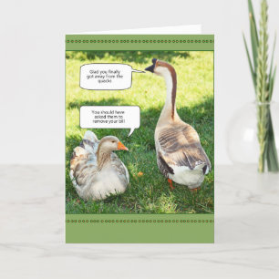 Away from the quacks card