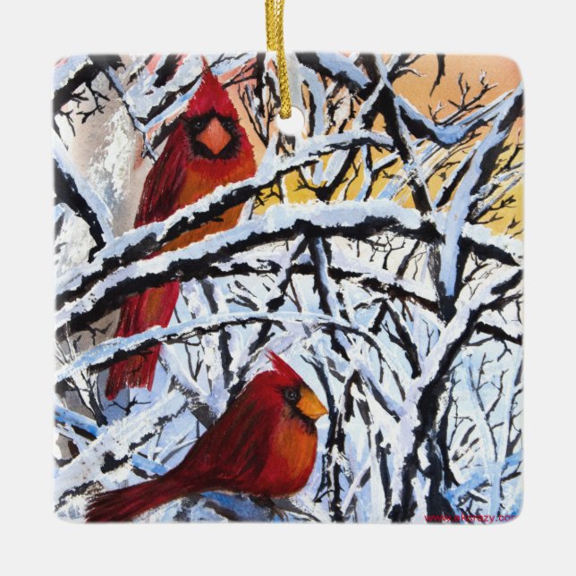 AWCC Alaskan Frozen Cardinals Ornement de vacances (Devant)