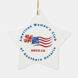 AWCO Christmas Star Ceramic Ornament